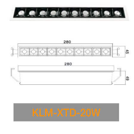 20w LED Recessed Downlight LED Linear Downlight